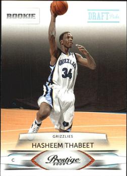 2009-10 Panini Prestige - Draft Picks Light Blue #152 Hasheem Thabeet Front