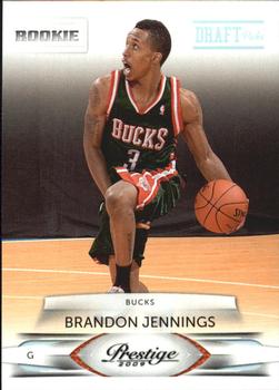 2009-10 Panini Prestige - Draft Picks Light Blue #210 Brandon Jennings Front