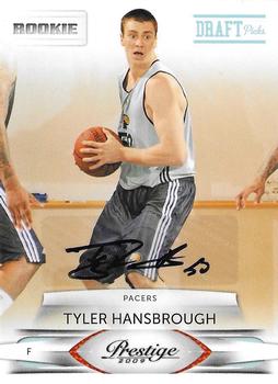 2009-10 Panini Prestige - Draft Picks Autographs Light Blue #163 Tyler Hansbrough Front