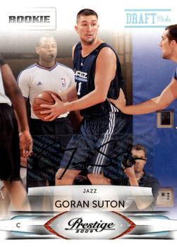 2009-10 Panini Prestige - Draft Picks Autographs Light Blue #193 Goran Suton Front
