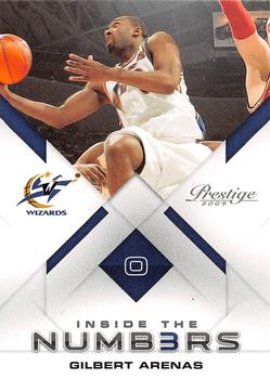 2009-10 Panini Prestige - Inside the Numbers #6 Gilbert Arenas Front
