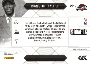 2009-10 Panini Prestige - NBA Draft Class #22 Christian Eyenga Back