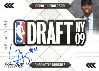 2009-10 Panini Prestige - NBA Draft Class Autographs #12 Gerald Henderson Front