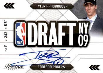 2009-10 Panini Prestige - NBA Draft Class Autographs #13 Tyler Hansbrough Front