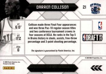2009-10 Panini Prestige - NBA Draft Class Autographs #21 Darren Collison Back