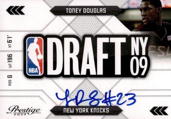 2009-10 Panini Prestige - NBA Draft Class Autographs #28 Toney Douglas Front