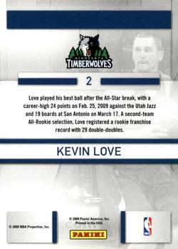 2009-10 Panini Prestige - Stat Stars #2 Kevin Love Back