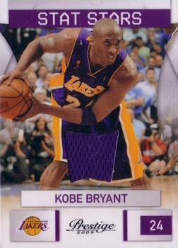 2009-10 Panini Prestige - Stat Stars Materials #9 Kobe Bryant Front