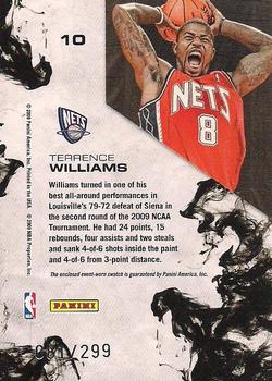 2009-10 Panini Rookies & Stars - Dress For Success Materials #10 Terrence Williams Back