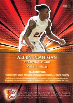2021-22 Wild Card Alumination - Red Chase Holo-Lux Crystals Holo Paper #ABC-3 Allen Flanigan Back