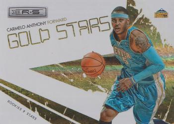 2009-10 Panini Rookies & Stars - Gold Stars Holofoil #8 Carmelo Anthony Front