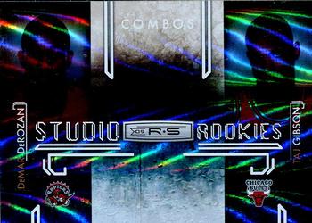 2009-10 Panini Rookies & Stars - Studio Combo Rookies Holofoil #3 DeMar DeRozan / Taj Gibson Front