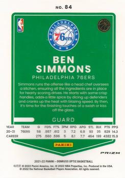 2021-22 Donruss Optic - Checkerboard #84 Ben Simmons Back