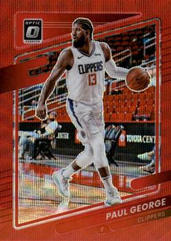 2021-22 Donruss Optic - Red Wave #10 Paul George Front