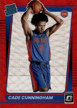 2021-22 Donruss Optic - Red Wave #161 Cade Cunningham Front