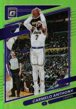2021-22 Donruss Optic - Lime Green #109 Carmelo Anthony Front