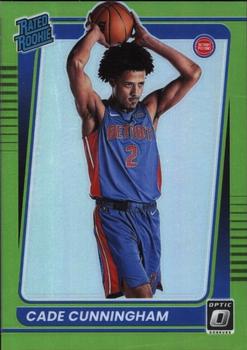 2021-22 Donruss Optic - Lime Green #161 Cade Cunningham Front