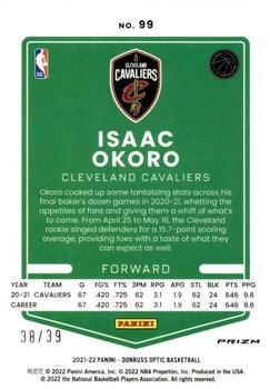2021-22 Donruss Optic - Black Velocity #99 Isaac Okoro Back