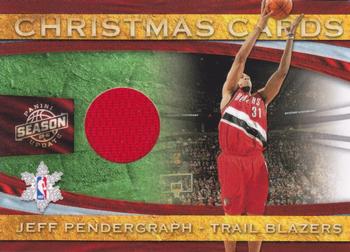 2009-10 Panini Season Update - Christmas Cards Materials #22 Jeff Pendergraph Front
