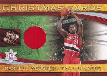 2009-10 Panini Season Update - Christmas Cards Materials #30 Martell Webster Front