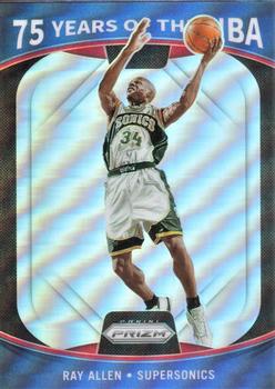 2021-22 Donruss Optic - 75 Years of the NBA (Panini Prizm) #19 Ray Allen Front