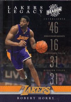 2009-10 Panini Season Update - Lakers Legacy #5 Robert Horry Front