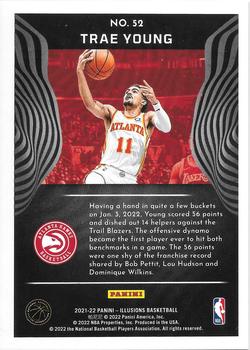 2021-22 Panini Illusions - Asia Lucky Envelopes #52 Trae Young Back