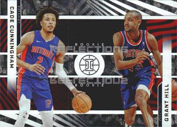 2021-22 Panini Illusions - Rookie Reflections #1 Cade Cunningham / Grant Hill Front