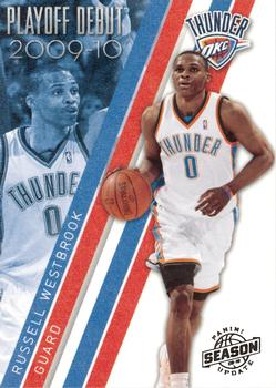 2009-10 Panini Season Update - Playoff Debuts #8 Russell Westbrook Front