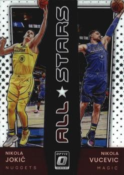 2021-22 Donruss Optic - All-Stars #3 Nikola Jokic / Nikola Vucevic Front