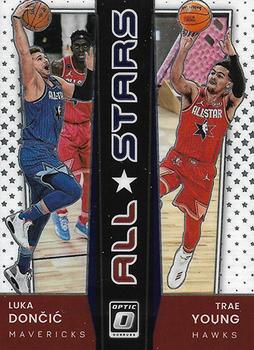 2021-22 Donruss Optic - All-Stars #11 Luka Doncic / Trae Young Front