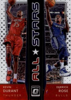 2021-22 Donruss Optic - All-Stars #20 Derrick Rose / Kevin Durant Front