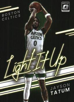2021-22 Donruss Optic - Light It Up #9 Jayson Tatum Front