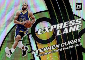 2021-22 Donruss Optic - Express Lane Lime Green #4 Stephen Curry Front