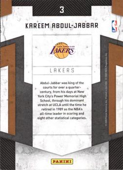 2009-10 Panini Threads - Legends #3 Kareem Abdul-Jabbar Back