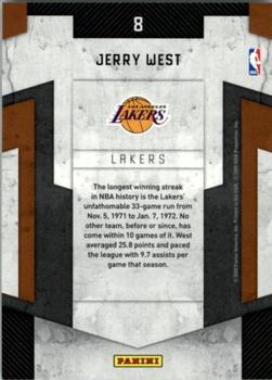 2009-10 Panini Threads - Legends #8 Jerry West Back