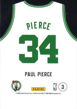2009-10 Panini Threads - Team Threads Home #3 Paul Pierce Back