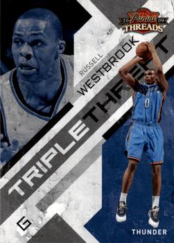2009-10 Panini Threads - Triple Threat #10 Russell Westbrook Front