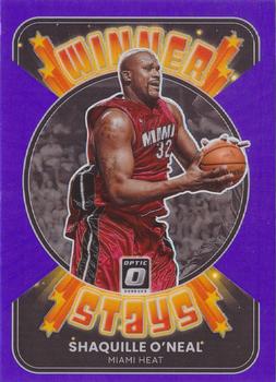 2021-22 Donruss Optic - Winner Stays Purple #9 Shaquille O'Neal Front