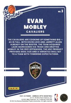 2021-22 Donruss Optic - The Rookies #3 Evan Mobley Back