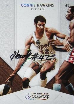 2009-10 Panini Timeless Treasures - Signatures Gold #81 Connie Hawkins Front