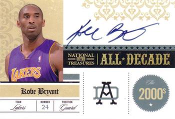 2009-10 Playoff National Treasures - All Decade Signatures #14 Kobe Bryant Front
