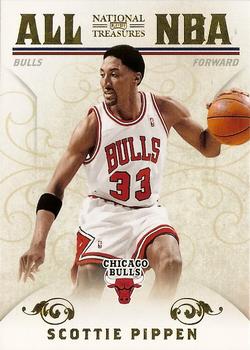 2009-10 Playoff National Treasures - All NBA #24 Scottie Pippen Front