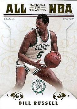 2009-10 Playoff National Treasures - All NBA #25 Bill Russell Front