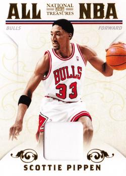 2009-10 Playoff National Treasures - All NBA Materials #24 Scottie Pippen Front