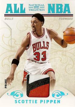 2009-10 Playoff National Treasures - All NBA Materials Prime #24 Scottie Pippen Front