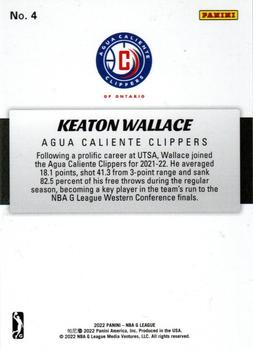 2021-22 Panini NBA G League Box Set #4 Keaton Wallace Back