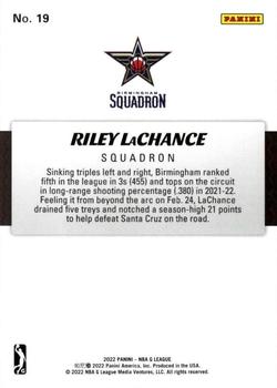 2021-22 Panini NBA G League Box Set #19 Riley LaChance Back