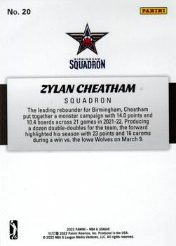 2021-22 Panini NBA G League Box Set #20 Zylan Cheatham Back