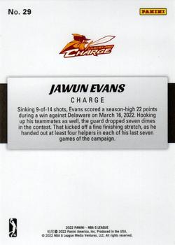 2021-22 Panini NBA G League Box Set #29 Jawun Evans Back
